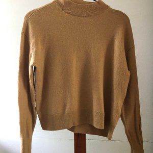 Boxy mock neck cashmere pullover Everlane